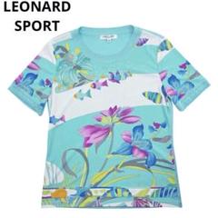 【美品✨】 レオナール　半袖　シャツ　ポロシャツ　総柄　トリム　大きいサイズ　L 2025年最新】LEONARD レディース 半袖 シャツ・ブラウスの人気