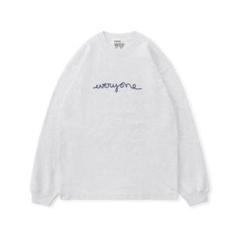 everyone j.30000 long sleeve tee ASH M