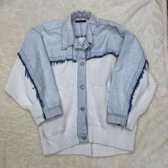 DIESEL ディーゼル デニム ニット ジャケット ブルゾン ミックス コンビ