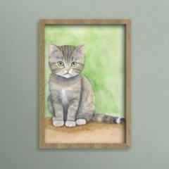 猫 イラスト 絵画 アート B