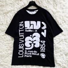 極美品　ルイヴィトン　Tシャツ　グラフィック　LV　ブラック　Lサイズ