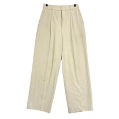 UNIQLO ユニクロ　タックワイドパンツ　アイボリー　M