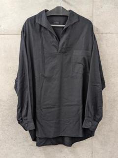 COMOLI コモリ 23SS シルクネルスキッパーシャツ ネイビー COMOLI シルクネル スキッパーシャツ 購入レビュー【2022SS