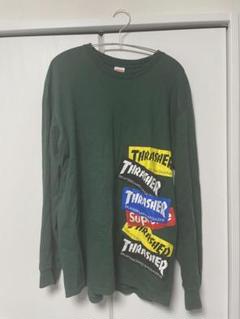 Supreme Thrasher コラボ　ロングTシャツ Lサイズ グリーン