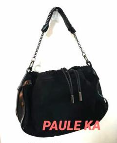 PAULE KA ポールカ　かごバッグ　リボン　巾着バッグ　レザー　ブラック 楽天市場】ポールカ（バッグ・小物・ブランド雑貨）の通販
