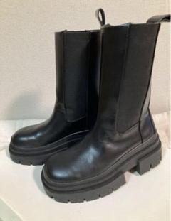 ZARA トラックソール　ニーハイブーツ ZARA - ZARA トラックソール ニーハイブーツの通販 by ねむ