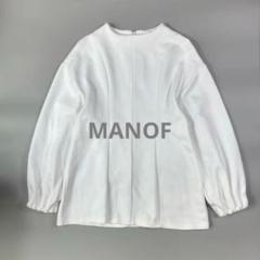 マノフ MANOF 1.4万　CARD BORD WIDE TOPS ホワイト