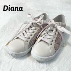 【未使用品 23cm】+DIANA プラスダイアナ スニーカー 絵画シリーズ プラスダイアナ ＋diana 【名画アートプリント】チュール