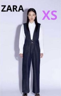 新品ZARAスキーウェア オーバーオール XS 大人気完売品 ZARA デニム サロペット リラックスカット XS オーバーオール