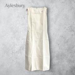 【Aylesbury アリスバーリー】　首元レース　ノースリーブワンピ　膝丈
