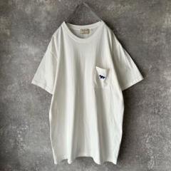 MAISON KITSUNE メゾンキツネ Tシャツ ロゴ 白