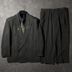 NO.76 【vintage】 セットアップ ダブル ピンズ　ネクタイ グレー NO.76 【vintage】 セットアップ ダブル ピンズ ネクタイ グレー