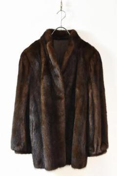 B2486 Vintage レディース ミンクファー ハーフコート ファーコート