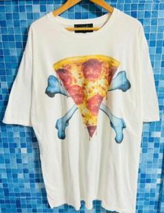 【 Lサイズ スカルボーン マルゲリータピザ 】即完売 ミルクボーイ Tシャツ