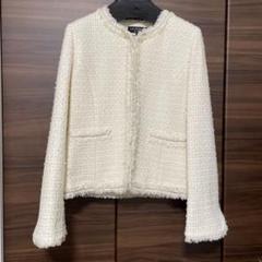 【未使用品】ロートレアモン　ホワイト ノーカラージャケット LAUTREAMONT ONLINE SHOP｜ロートレアモン オンラインショップの
