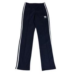 古着 adidas アディダス トラックパンツ ネイビー ホワイト M ジャージ