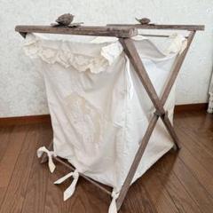 Coquecigrues コクシグル　ランドリーボックス　レース　シャビー　家具