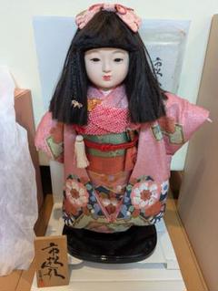 女の子の桃の初節句に、市松人形 正絹着物　公司作48cm 女の子の桃の初節句に、市松人形 正絹着物 公司作48cm - メルカリ