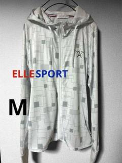 【ELLE SPORT】早い者勝ち❗️フード付きラッシュガード Mサイズ