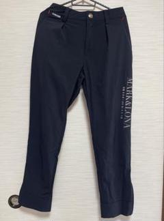 MARK&LONA マーク＆ロナ TEXT柄 ハイストレッチパンツ L ブラック MARK&LONA マーク＆ロナ TEXT柄 ハイストレッチパンツ L ブラック