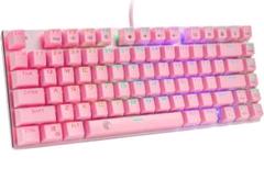 ♥ メカニカルキーボード ゲーミングキーボード ピンク ♥