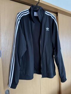 adidas ブラック ナイロンジャケット M