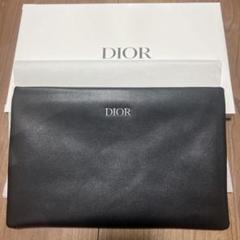 新品未使用　クリスチャンディオール　クラッチバッグ　レザー　ロゴ　ブラックのサムネイル