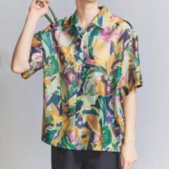 【未使用】ユナイテッドアローズ フラワープリント ショートスリーブ シャツ　花柄