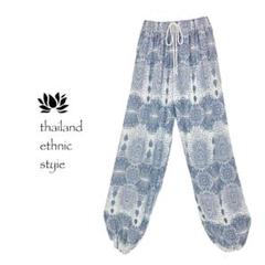 【新品】アラジンパンツ　タイパンツ【ゴム紐】XLサイズ　ボーダーMIX　D721 新品】アラジンパンツ タイパンツ【ゴム紐】XLサイズ ボーダー