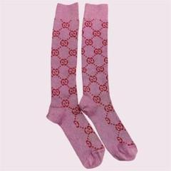 【gucci大人気❗️ソックス 】ラメ　gg ファブリックソックス　ピンクそ GUCCI（ソックス ・ ピンク/桃色系）のフリマアイテム一覧