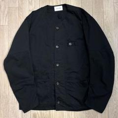 CAL O LINE ワークジャケット　ノーカラー 50％OFF】CAL O LINE（キャルオーライン） 別注 ヒッコリー