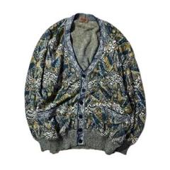 【希少】MISSONI ニットカーディガン 魚柄 イタリア製のサムネイル