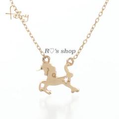 18K ジュピター ユニコーン ネックレス レディース 18金 ゴールド k18