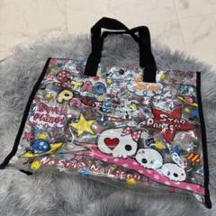 美品 子供用プールバック プールバック 透明トートバッグ ドクログッズ ドクロ