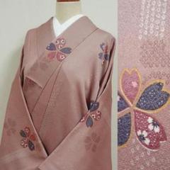 憧れの 東京友禅 菅有鬼一 色留訪問着 手描き 白鷺 銀彩 未使用 m ...