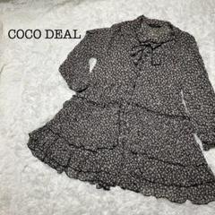 特価✨】COCO DEAL ワンピース　ブラウス　総柄　花柄　リボン　シャツ
