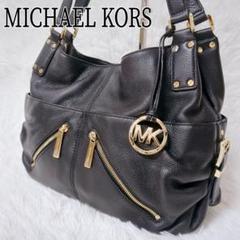 MICHAEL KORS トートバッグ レザー ブラック A4収納可