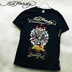 y2k 平成 Ed Hardy タトゥー USA製 スカル エイトボール 鷹