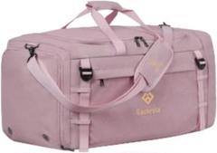 Eackrola スポーツバッグ 男女兼用 65L ピンク ジムバッグ 大容量
