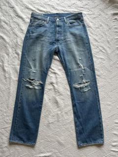 [メンズ] 【150周年限定】Levi's 501 加工デニムパンツ　W34