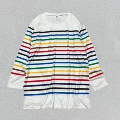 BEAMS DESIGN♡カラフルボーダーカットソー　長袖　青梅マラソン　L