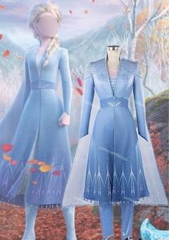 アナと雪の女王　アナ雪　エルサ　冒険エルサ　トラベルドレス　dハロ　シーハニ ディズニー アナと雪の女王2 冒険服 エルサ Dハロ ドレス 大人
