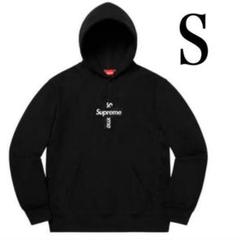 Supreme cross box logo hoodedシュプリーム ブラック