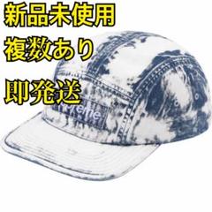 Supreme bleached box logo camp cap 青