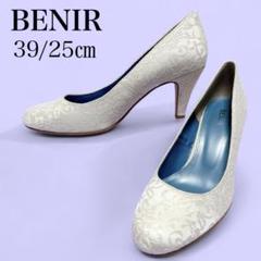 新品】BENIR 25cm レース フラットシューズ ブラック 39