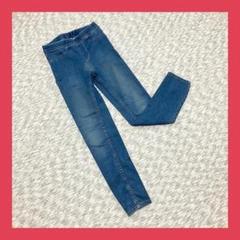 H&M◆エイチアンドエム（130）スキニーフィットデニム　ブルー　キッズ