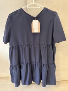 mir.. × kana ネイビー LL 半袖シャツ　しまむら
