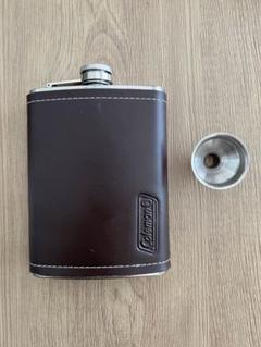 【希少】coleman 並行輸入品　ステンレススキットル（表面レザー仕上げ 希少】coleman 並行輸入品 ステンレススキットル（表面レザー