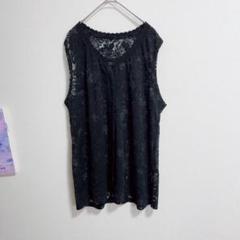 AMERI ビッグシルエットレースベスト　レトロ　古着 ameri vintage サテンレースベスト - メルカリ
