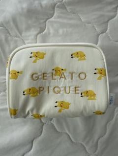 ジェラートピケ　ポケモン　ポーチB(Ｌ) ハンドタオル　ピカチュウ asada-net_4570181525914